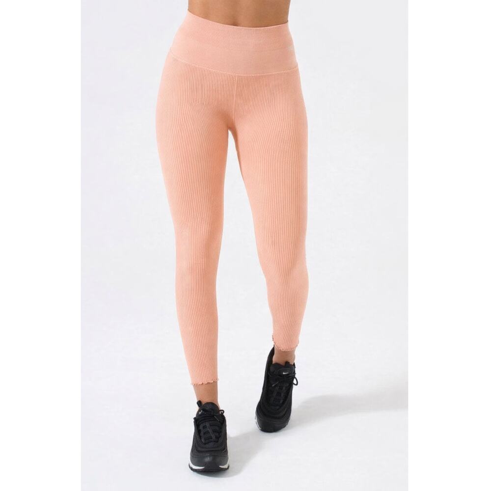 New NUX Women's Peach For The Frill 7/8 Leggings Size SFallcore